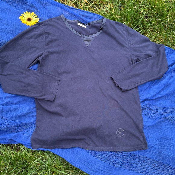 🩷 Temperly London; Designer loved by Stars! Over-Sized Navy L/S Top w/Satin M/L! - Picture 3 of 11